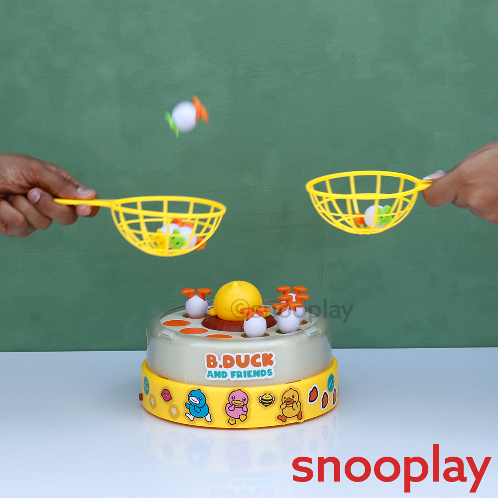 Duck & Friends: Bounce & Catch Rotating Game | Popping Eggs Action Fun (3-6 Years)
