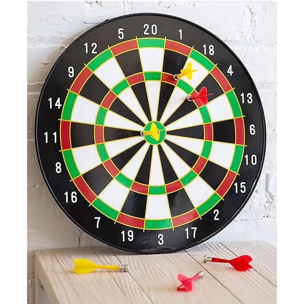 Hop N Play Magnetic Dartboard Set - 16 Inch Safe Dart Game with 6 Magnet Darts (6 Years till Grown Ups)