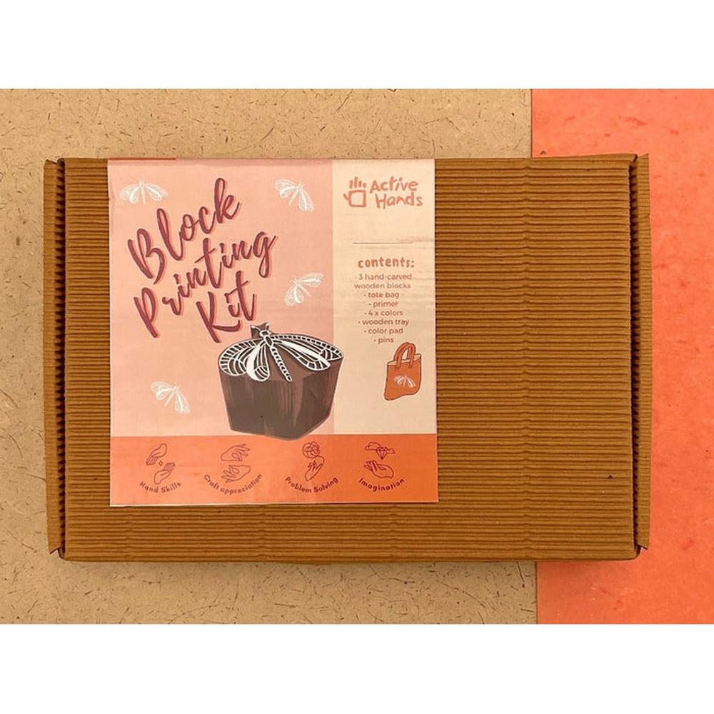Active Hands DIY Block Printing Craft Kit | Fun Stamps & Ink (8 Years till Grown Ups)