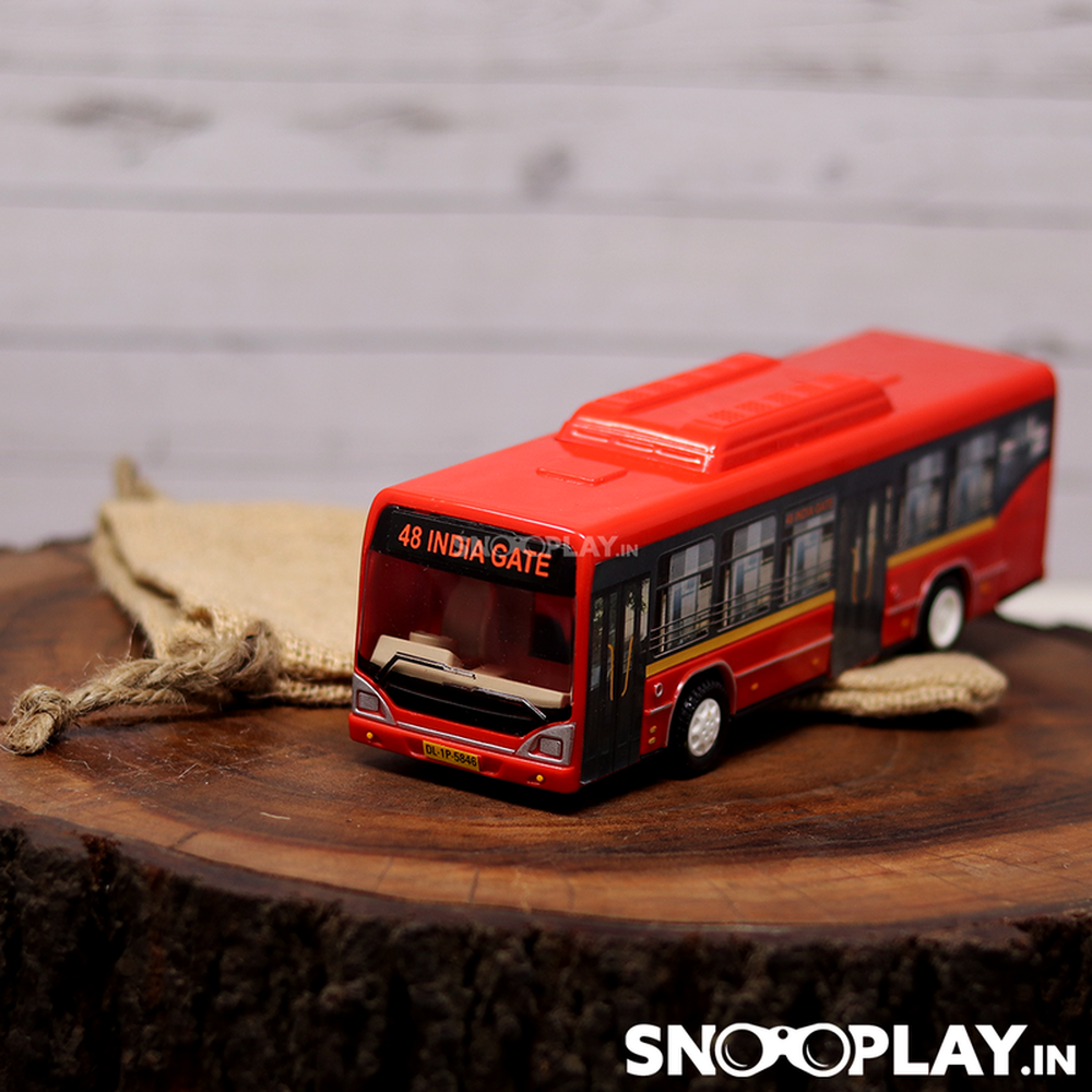 Centy Low Floor Pullback Toy Bus (1-4 Years) | Assorted Colors