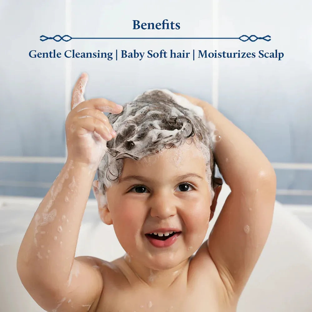 Blue Nectar Niraa Baby Shampoo with Natural Ghee for Gentle Cleansing | No Tear Formula (14 Herbs, 200ml)