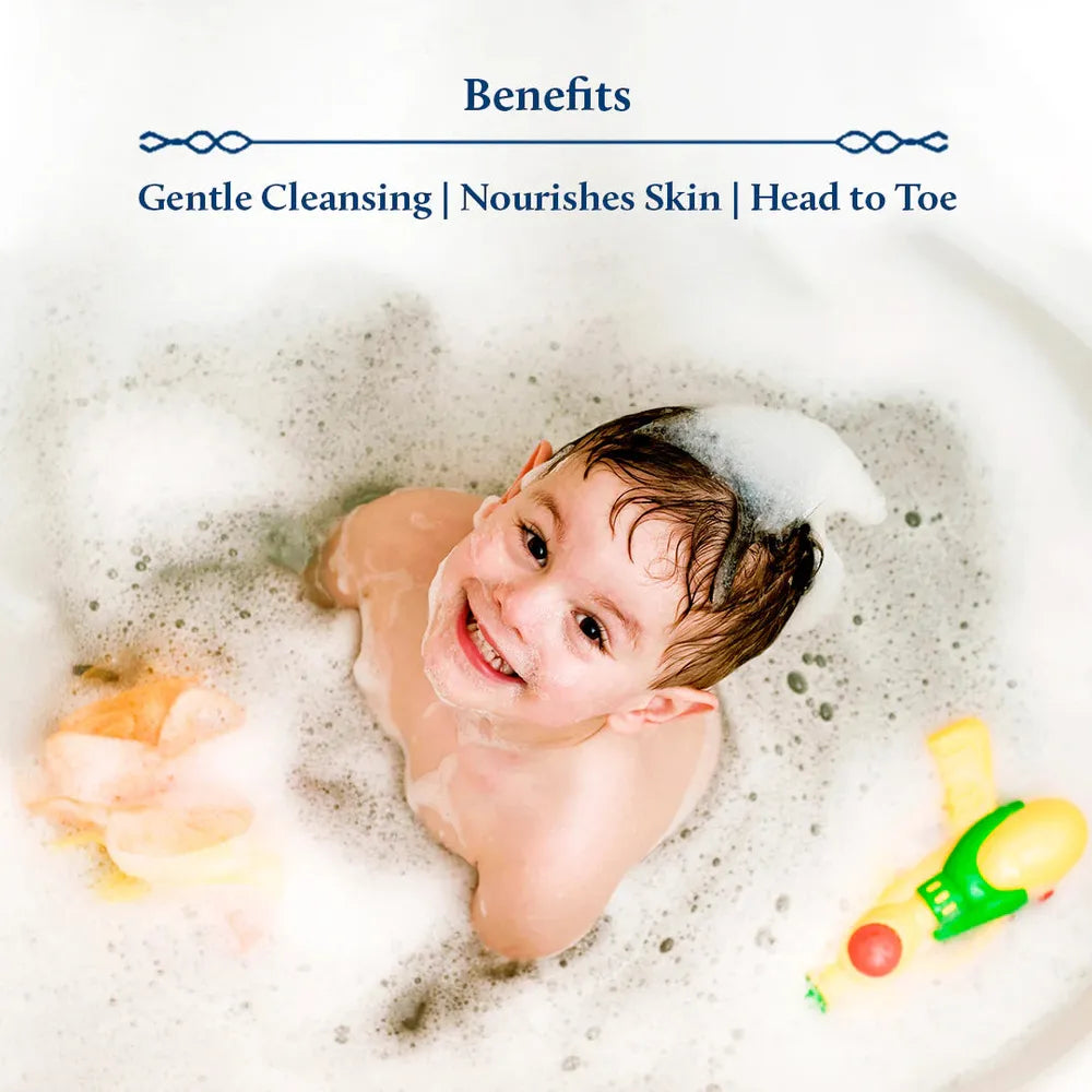 Blue Nectar Niraa Baby Body Wash with Natural Ghee | No Tear Hydration (9 herbs, 200ml)
