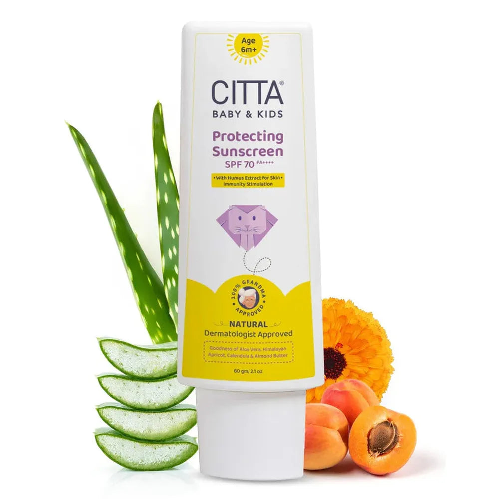 Citta Sunscreen Lotion for Babies & Kids - SPF 70 PA++++ (60 gm)