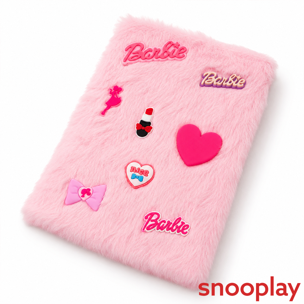Cute Pink Faux Fur Diary with Charms