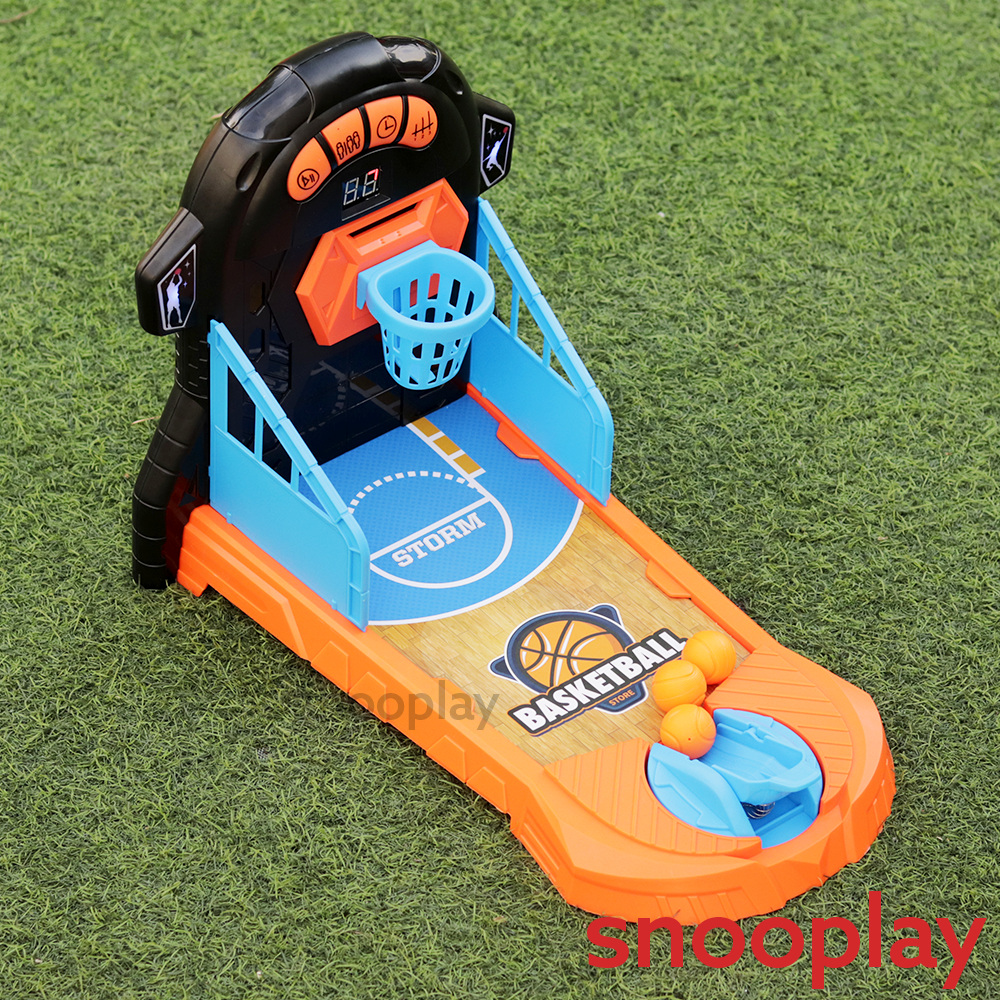 Electronic Basketball Game Set (Score Board, Moving Basket & More) - 3-10 Years
