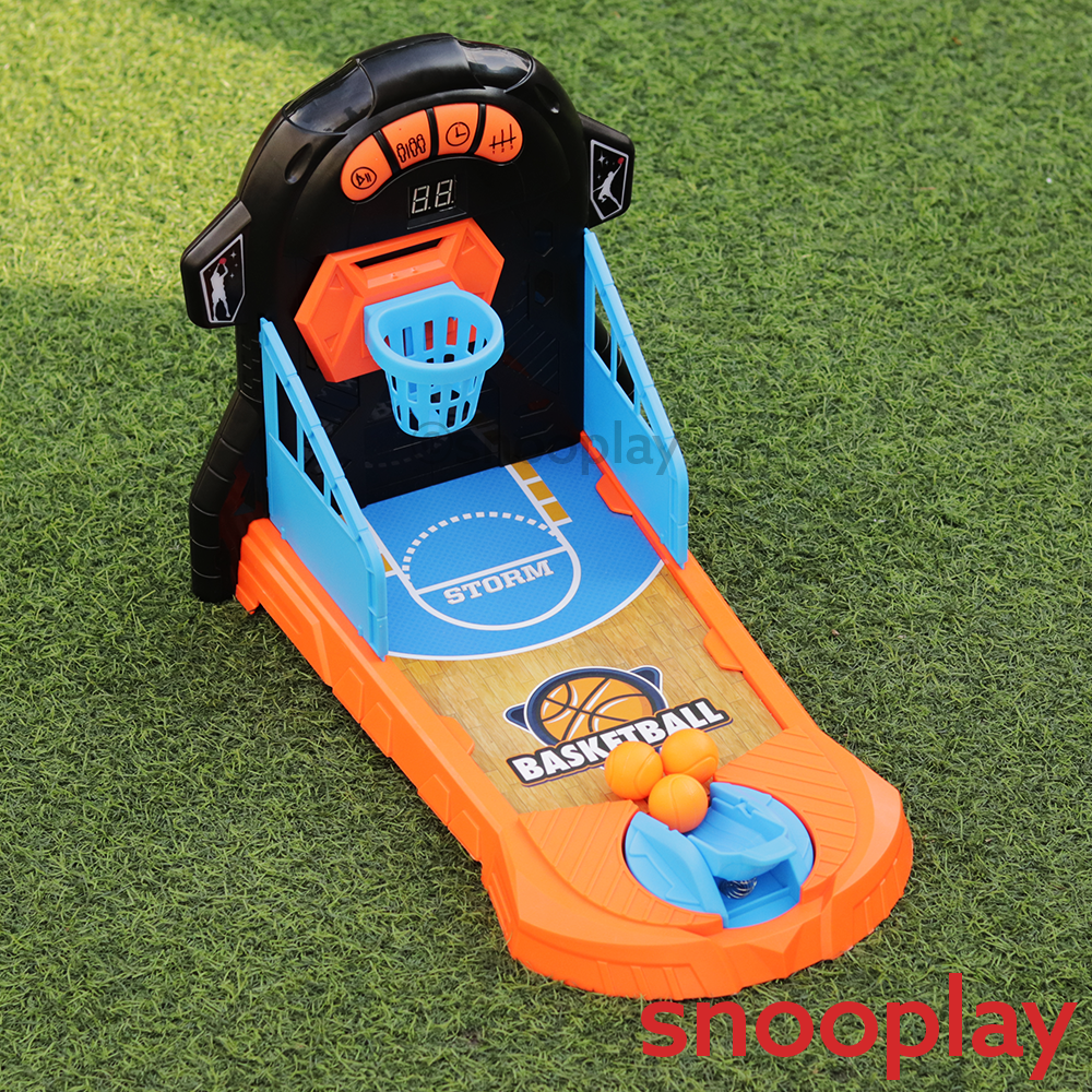 Electronic Basketball Game Set (Score Board, Moving Basket & More) - 3-10 Years