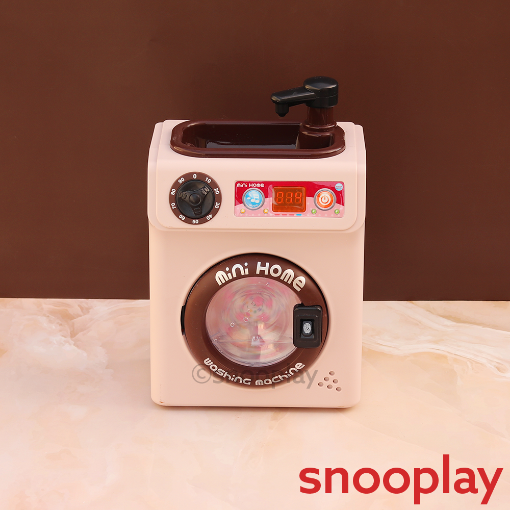 Household Washing Machine with Functional Tap & Rotating Drum (3-7 Years)