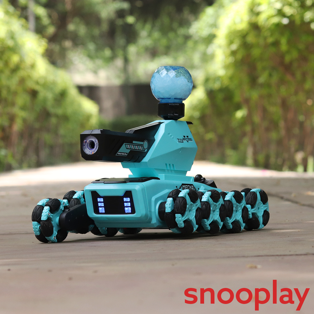 Remote Control Battle Tank with Water Balls, Lights, Mist Spray & 360° Stunts (8-14 Years) | Assorted Colors