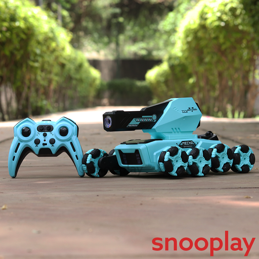 Remote Control Battle Tank with Water Balls, Lights, Mist Spray & 360° Stunts (8-14 Years) | Assorted Colors