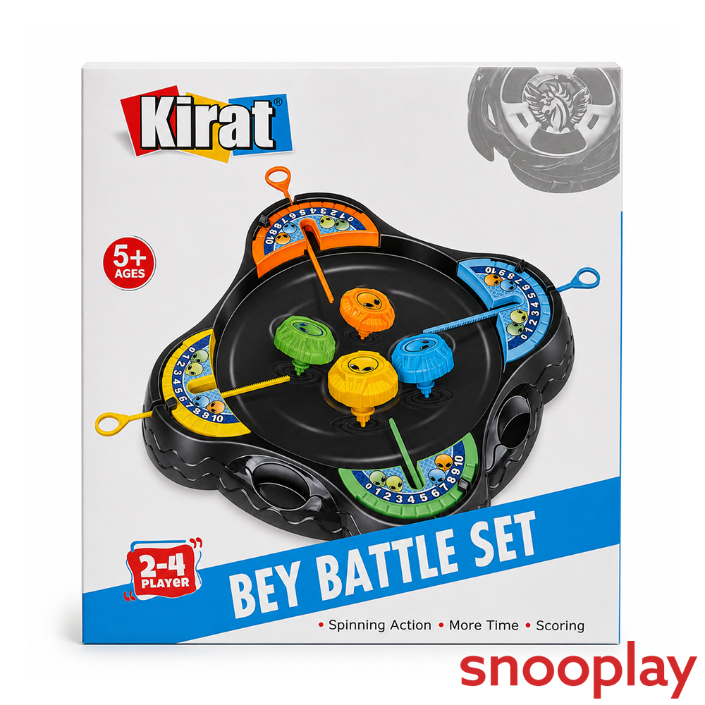 Kirat Beyblade Battle Set - Action Table Top Game (5-10 Years)