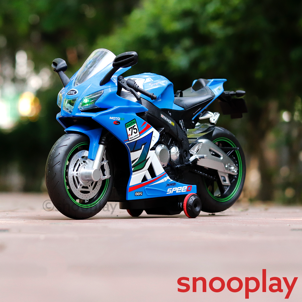 Remote Control Resembling Ducati Bike | 360° Rotation, Light, Sound & Smoke (5-14 Years)