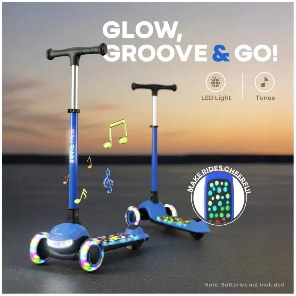 R for Rabbit Road Runner Jazz Scooter with ABEC7 Bearings, LED PU Wheels & Foldable Frame