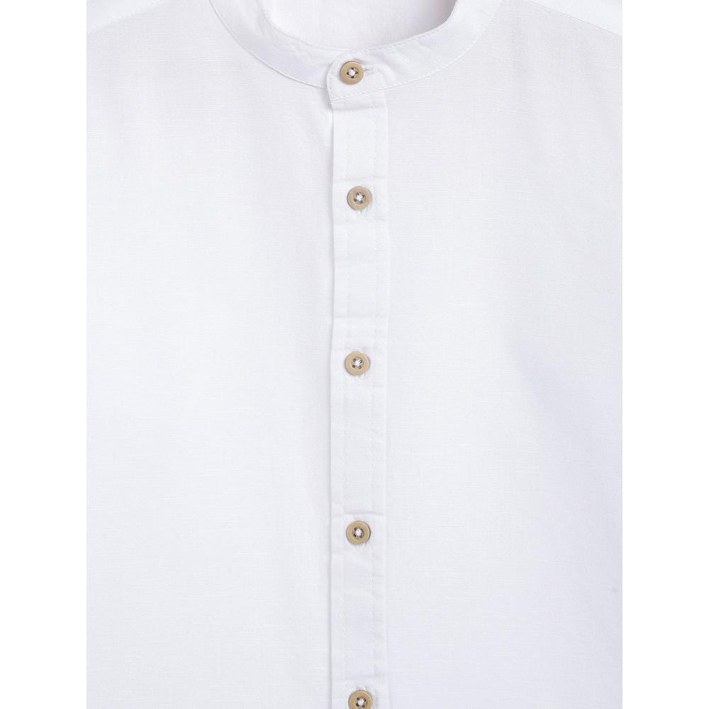 Campana Solid Mandarin Collar Shirt