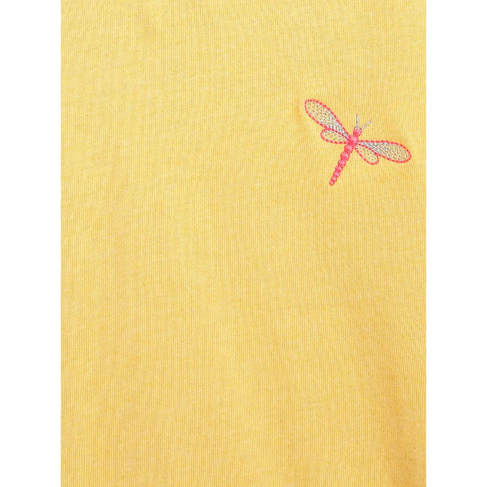 Campana Pack of 2 Round Neck Cotton T-Shirts | Purple & Yellow