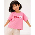 Campana Pure Cotton Drop Shoulder Typography Print T-Shirt | Pink
