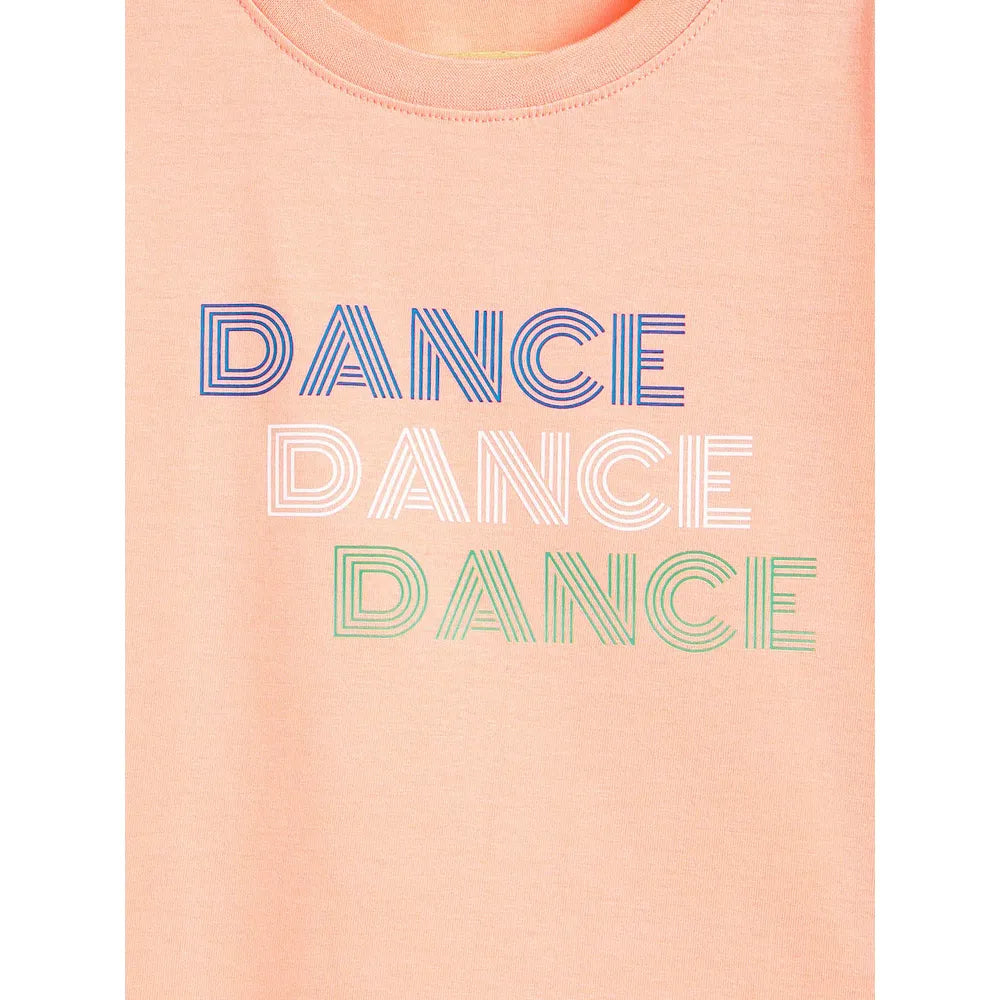 Campana Pack of 2 Drop Shoulder Half Sleeves Printed Cotton T-shirts - Zuri | Turquoise & Peach