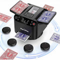 Hop N Play 2 in 1 Automatic Card Shuffler and Dealer Machine - 360° Rotation & Wireless Remote (Grown Ups)