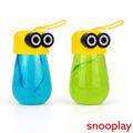Set of 2 Cartoon Character Slime Jars for Kids | Colorful Stretchy Sensory Toy | Green & Blue