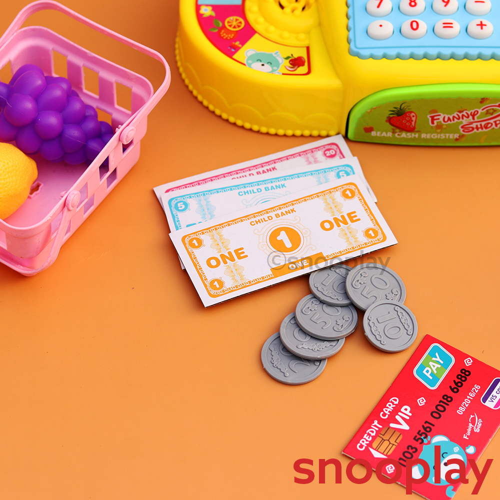 Elephant Cash Register Pretend Play Toy Set (3-8 Years) | Assorted Colors