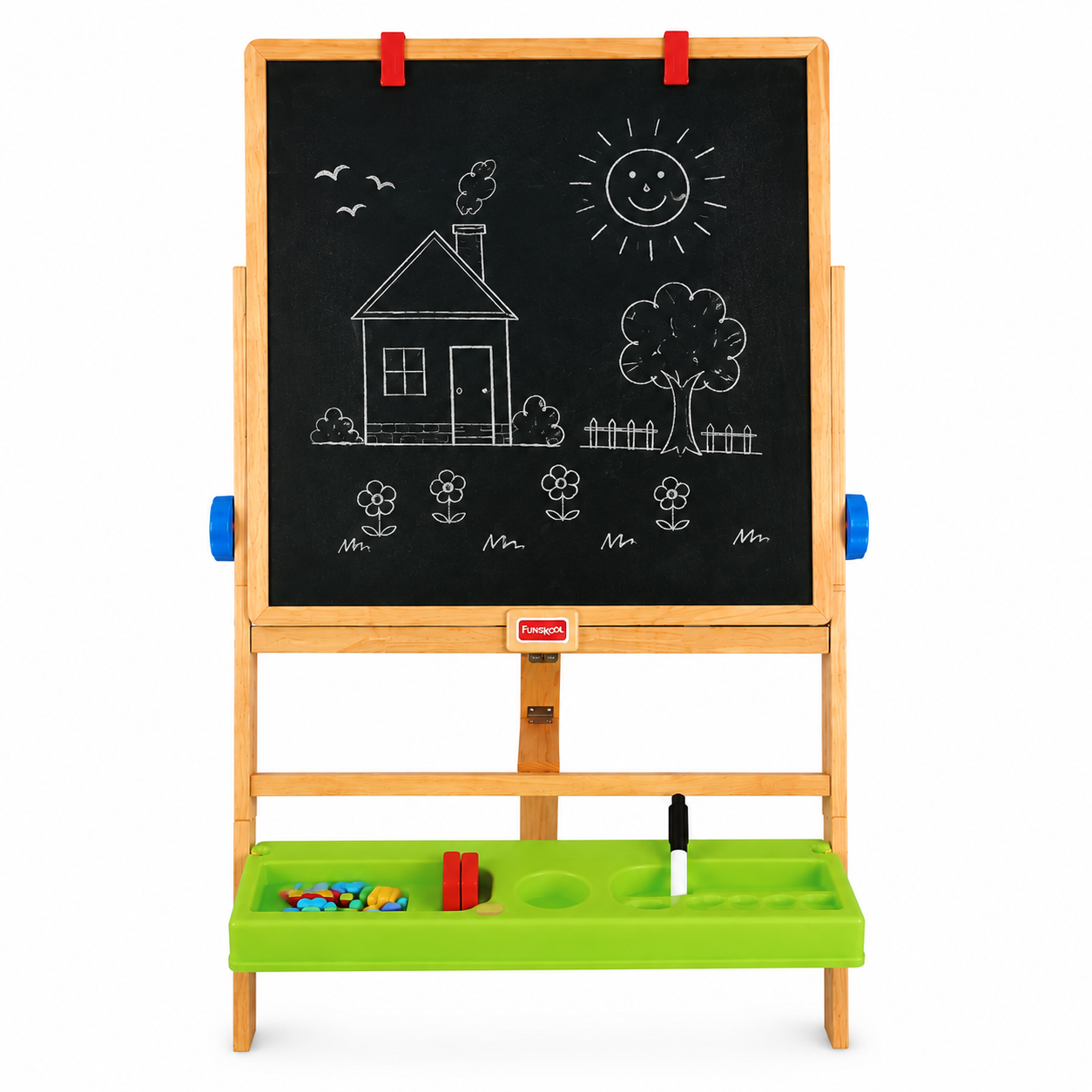 Funskool Giggles My First Easel – 4-in-1 Wooden Easel