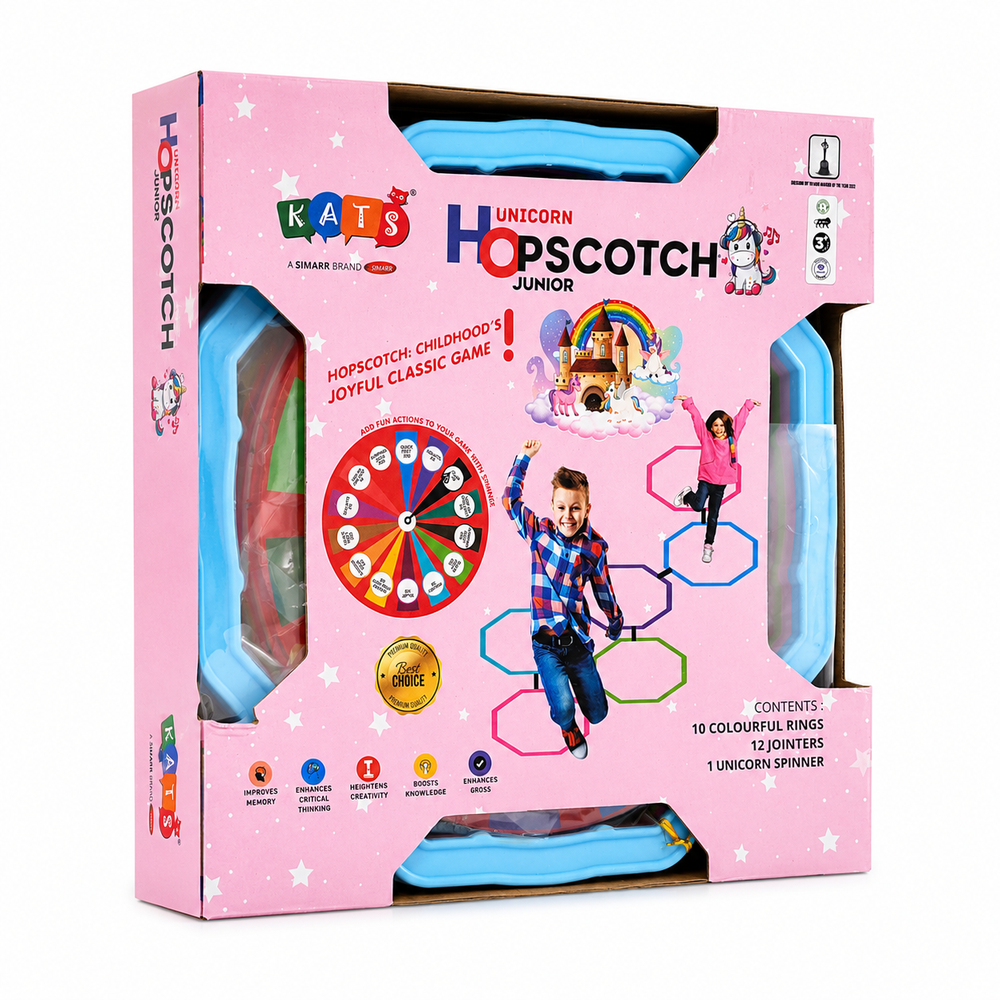 Kats Unicorn Hopscotch Junior with Spinner (6-10 Years)