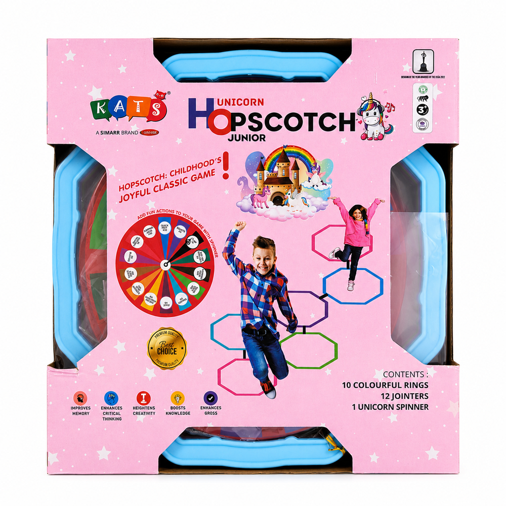 Kats Unicorn Hopscotch Junior with Spinner (6-10 Years)