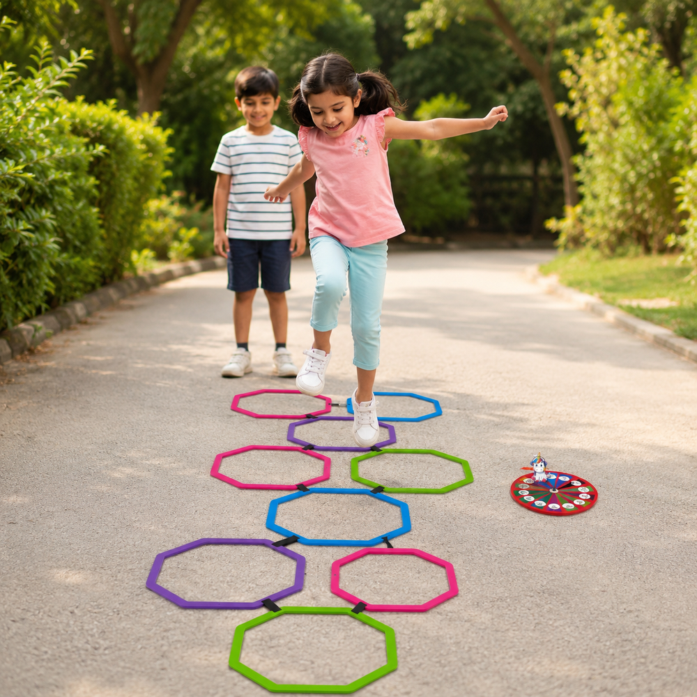 Kats Unicorn Hopscotch Junior with Spinner (6-10 Years)