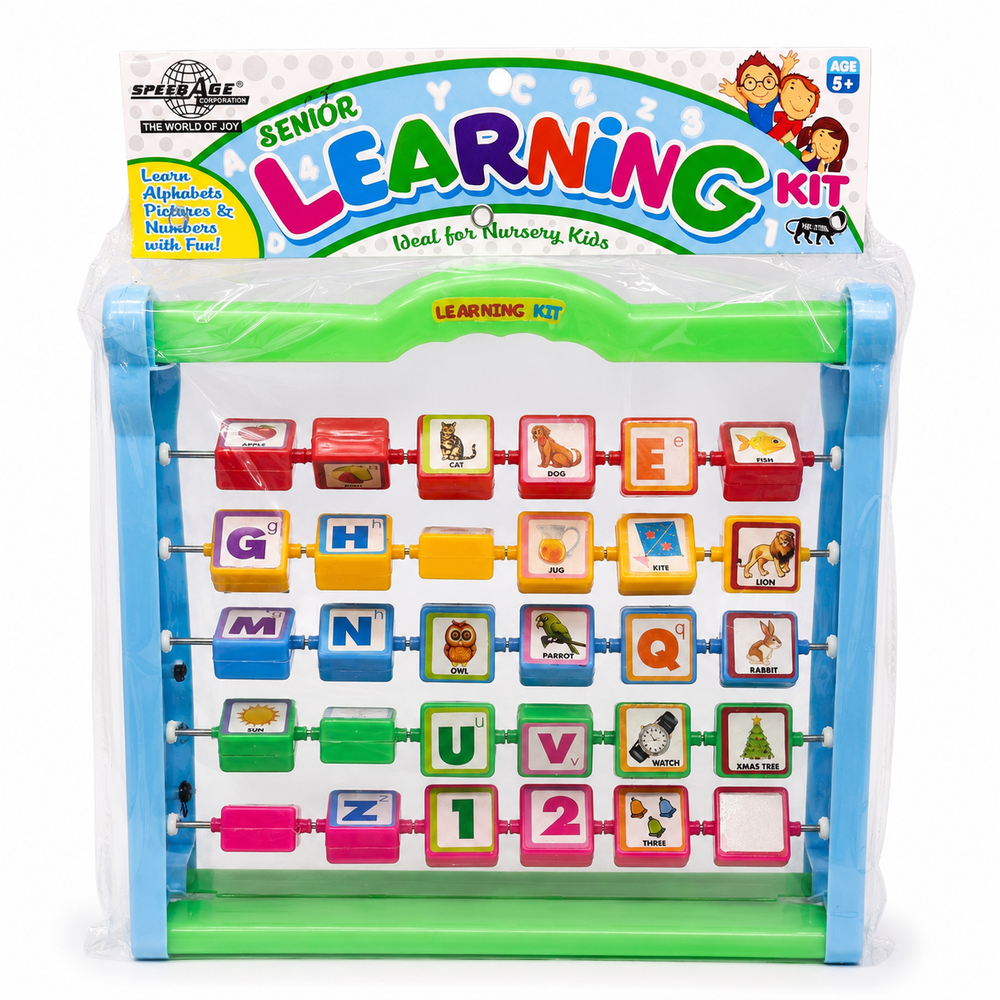 SpeedAge Senior Abacus Learning Kit - Alphabets Picture and Numbers Play