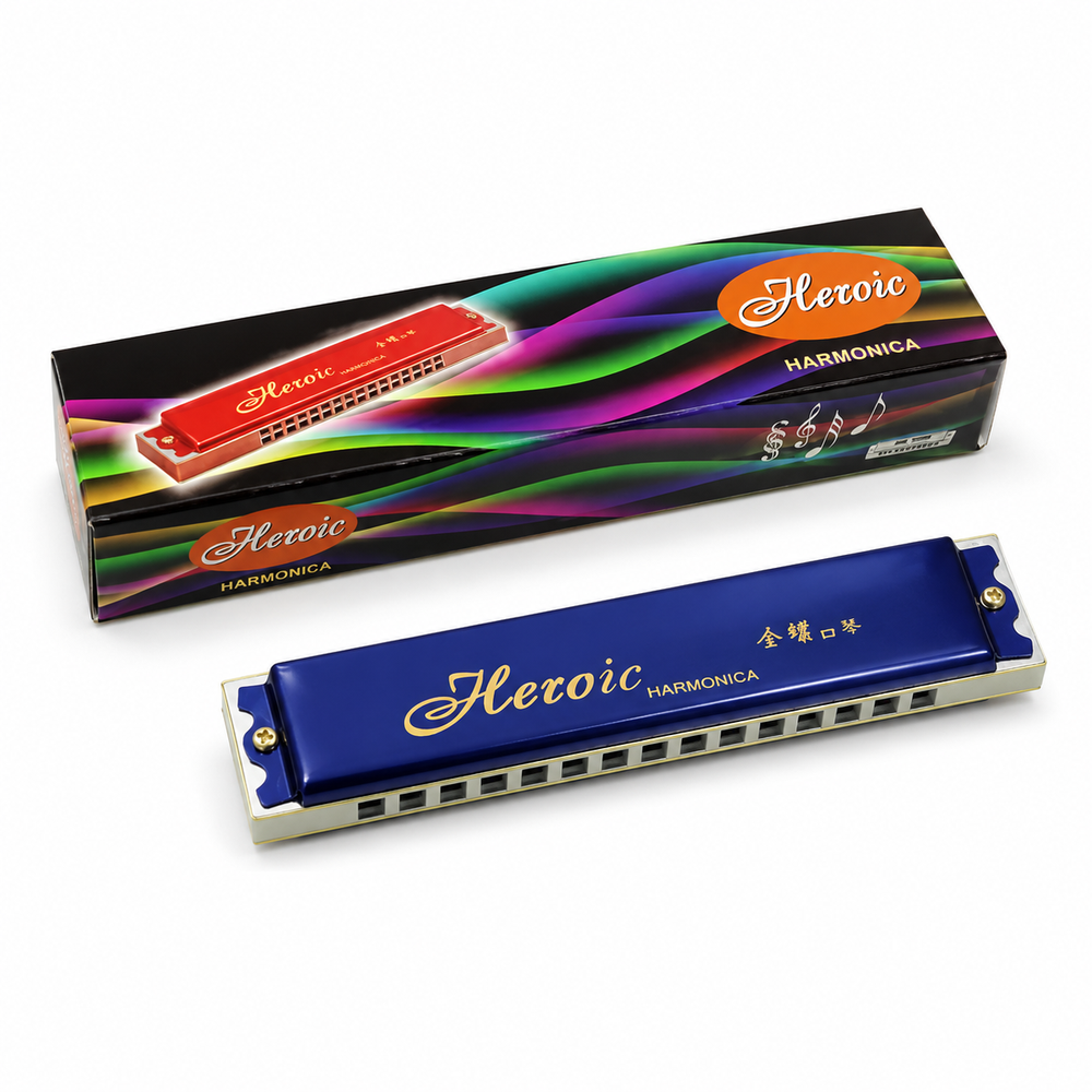 Heroic Harmonica  Mouth Organ Musical Toy (32 Holes)
