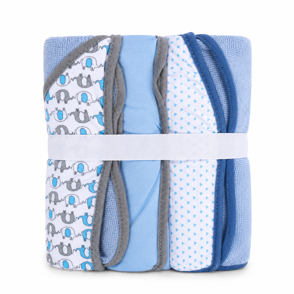 Mee Mee Pack of 3 Baby Towel with Hood Gift Sets