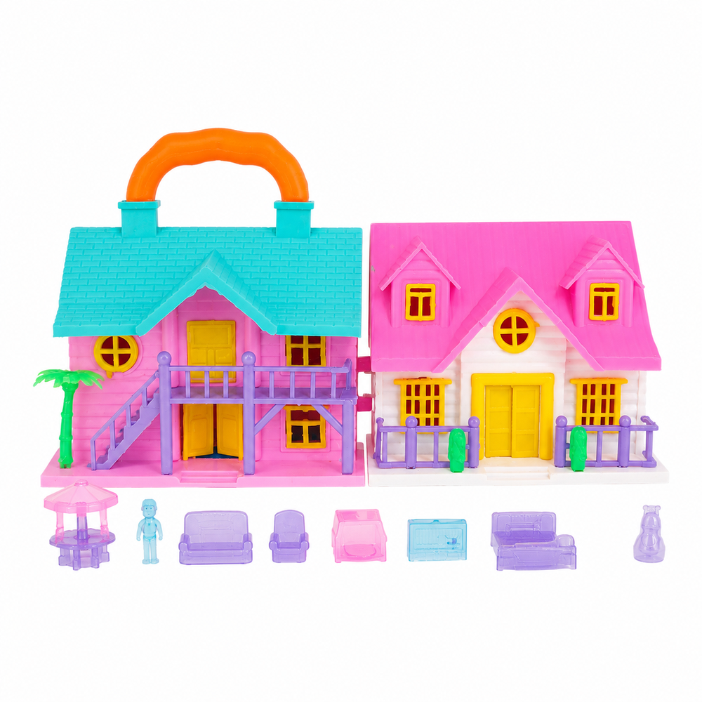 Funny House Doll House Play Set with Furniture - Big (3-7 Years)