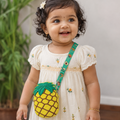 Fruity Silicone Sling Bag with Detachable Strap - Pineapple