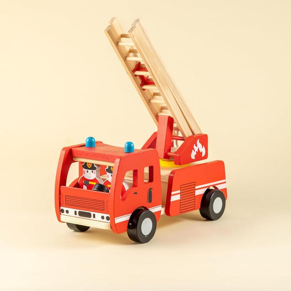 Playbox Wooden Marshall Fire Truck & Firefighter Men Set (2-5 Years)