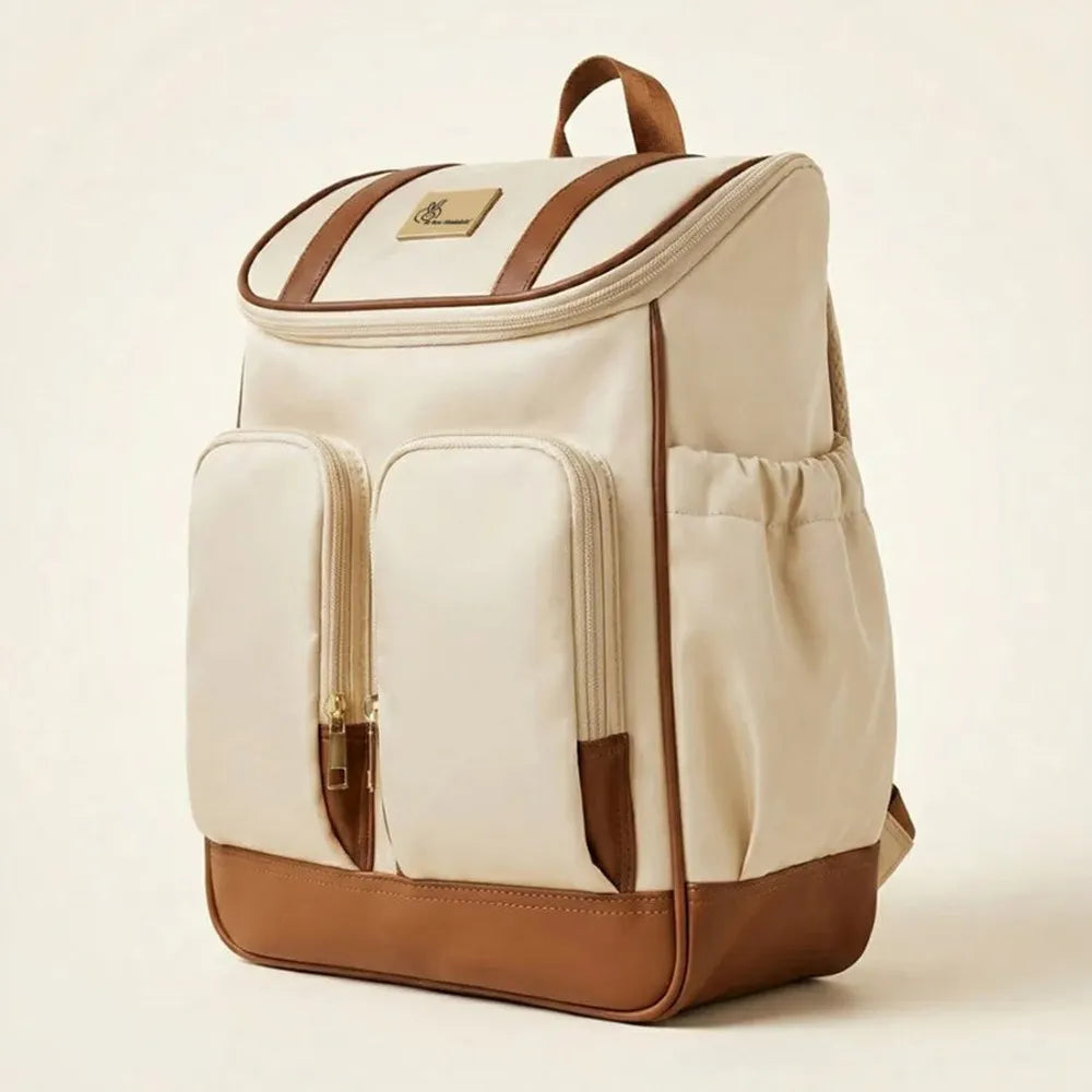R for Rabbit Caramello Bold Hazel Stylish Diaper Bag | Vegan Leather, Stroller Hanging Rings