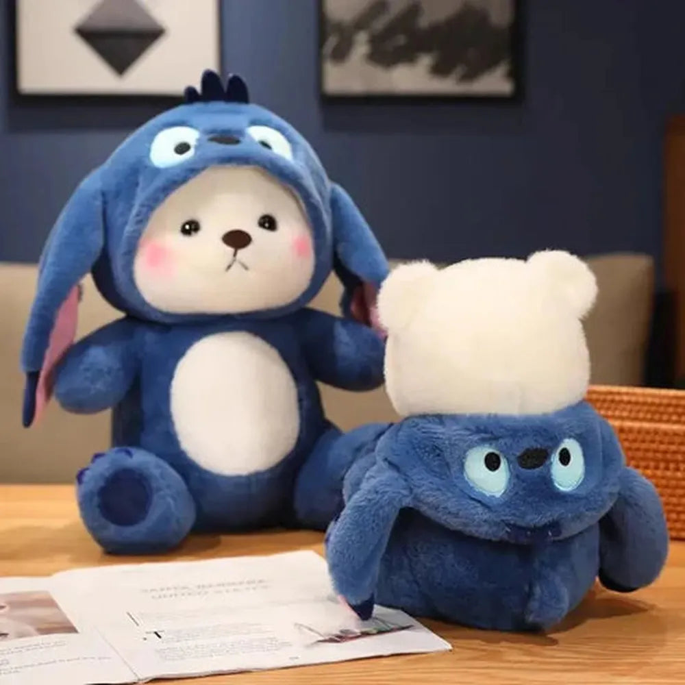 CuddleNest Blue Costume Teddy Bear Plush Toy - 30cm