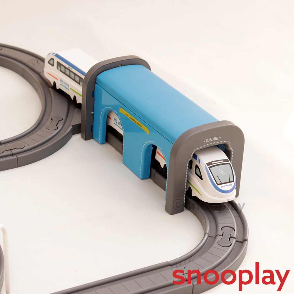 Boggy Woggy DIY Indian City Magnetic Train Track Set- 91 Pieces (3-8 Years)