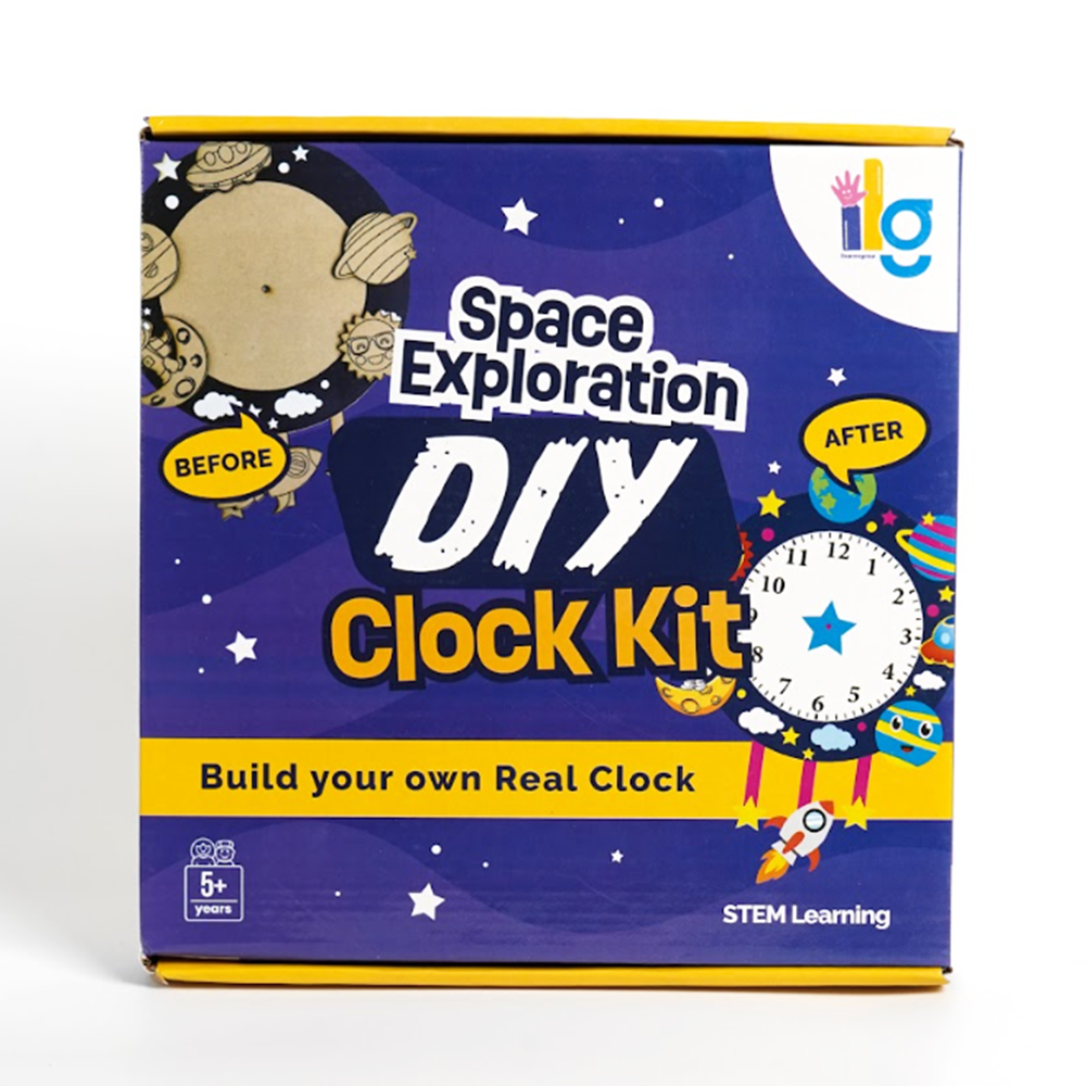 Ilearnngrow DIY Space Exploration Clock Kit (3-7 Years)