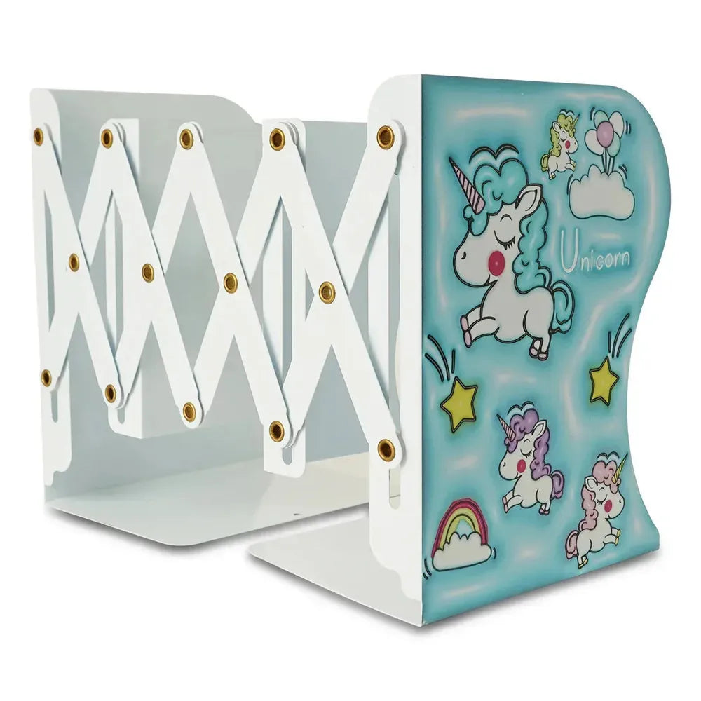 Ilearnngrow Foldable Expandable Metal Book Shelf - Kids Book Storage