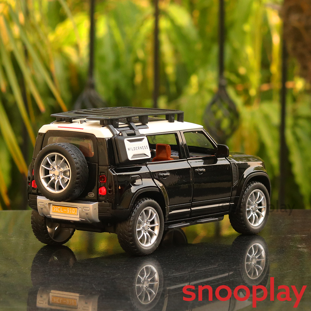 SMS Play & Smile Resembling Defender 2201 Diecast Car - Pullback, Light & Sound, Openable Parts | 1:22 Scale (3 Years till Grown Ups) | Assorted Colors