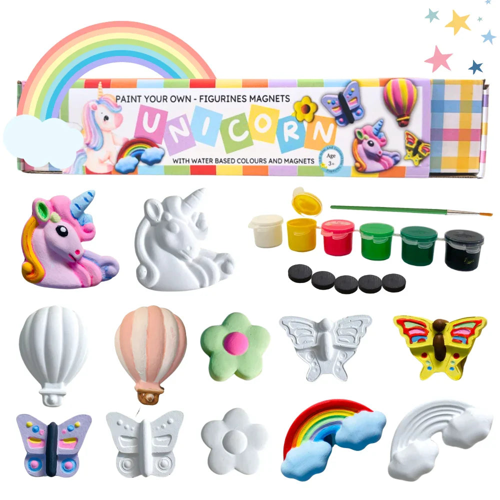 Craftopedia DIY Paint Your Own Ceramic 3D Figurines Magnets