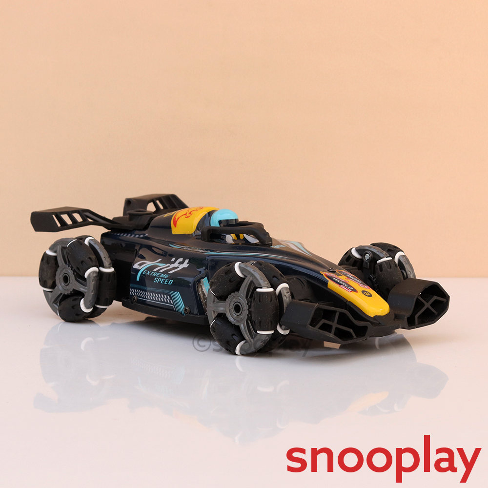 2 in 1 Gesture Controller & Remote Control Spray Racing Car | 360° Rotation, Music, Lateral Drift, Light (5-14 Years)