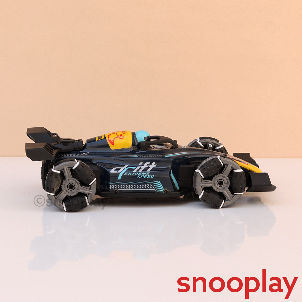 2 in 1 Gesture Controller & Remote Control Spray Racing Car | 360° Rotation, Music, Lateral Drift, Light (5-14 Years)