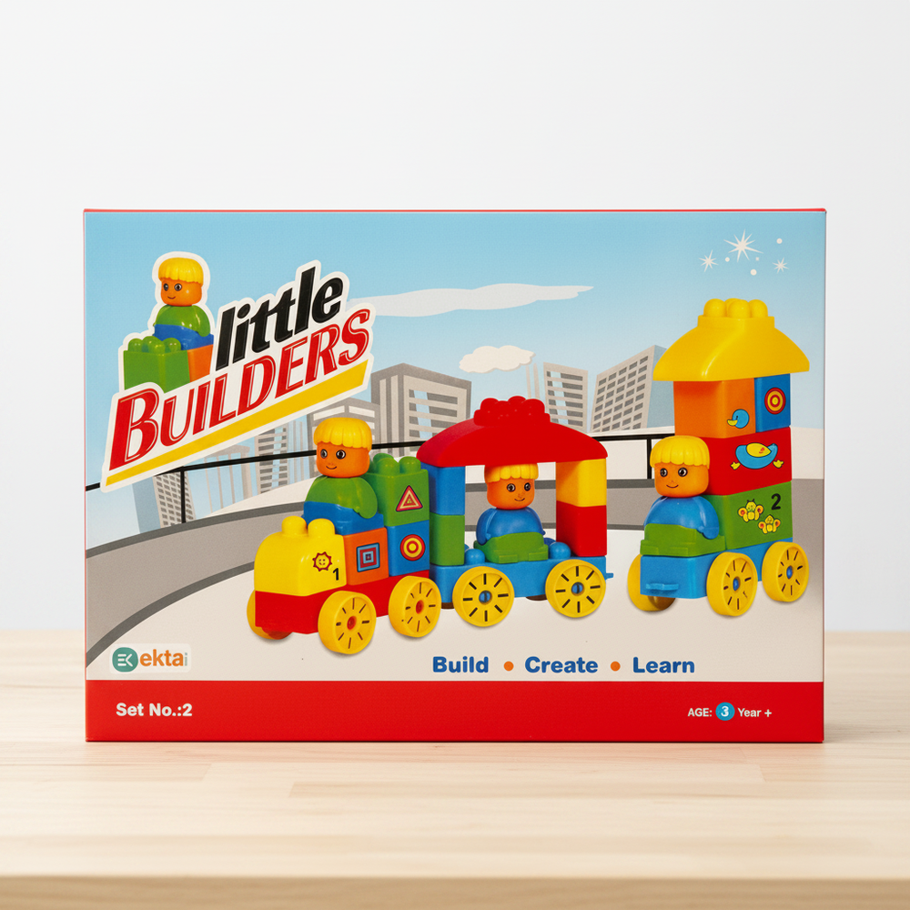 Ekta 39 Pieces Little Builders Blocks