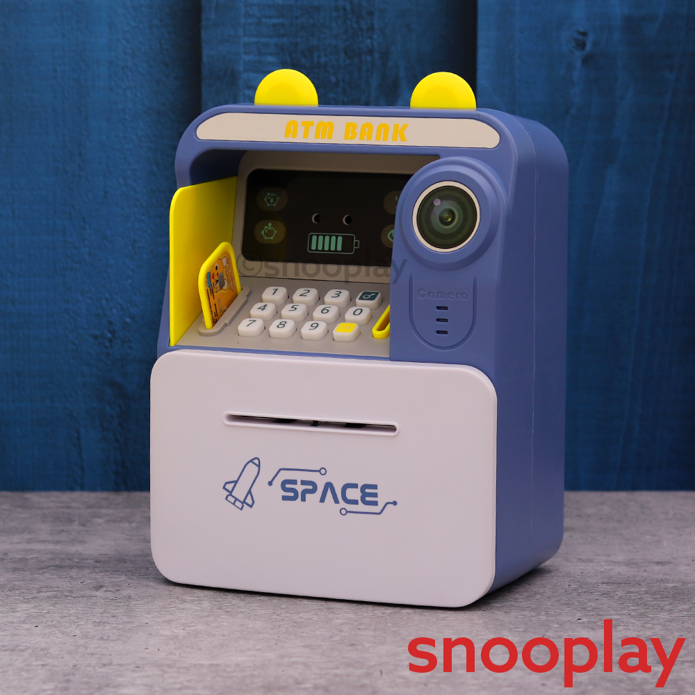 Electronic Face Recognition Mini ATM Money Saving Machine (3-8 Years) | Assorted Colors