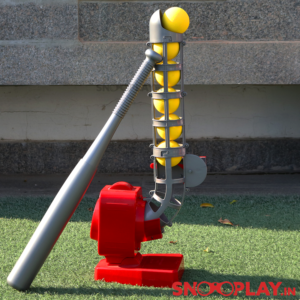 2 in 1 Baseball & Tennis Electronic Pitcher with 5 Balls (5-12 Years)