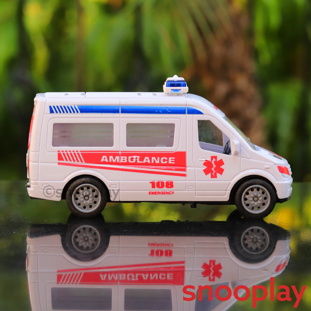 Emergency Rescue Ambulance Car with Lights & Sounds (1-4 Years)
