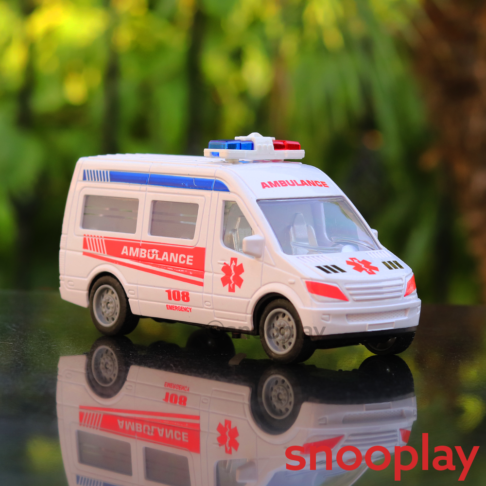 Emergency Rescue Ambulance Car with Lights & Sounds (1-4 Years)