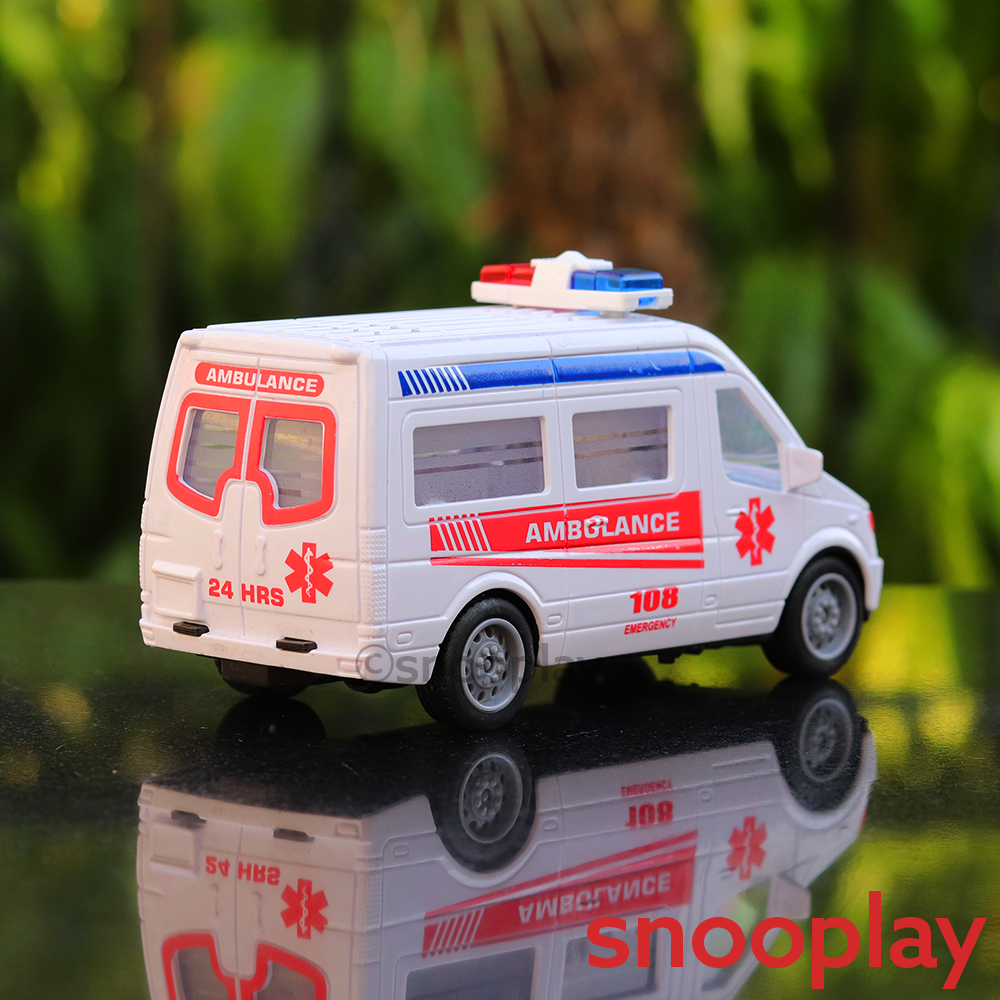 Emergency Rescue Ambulance Car with Lights & Sounds (1-4 Years)