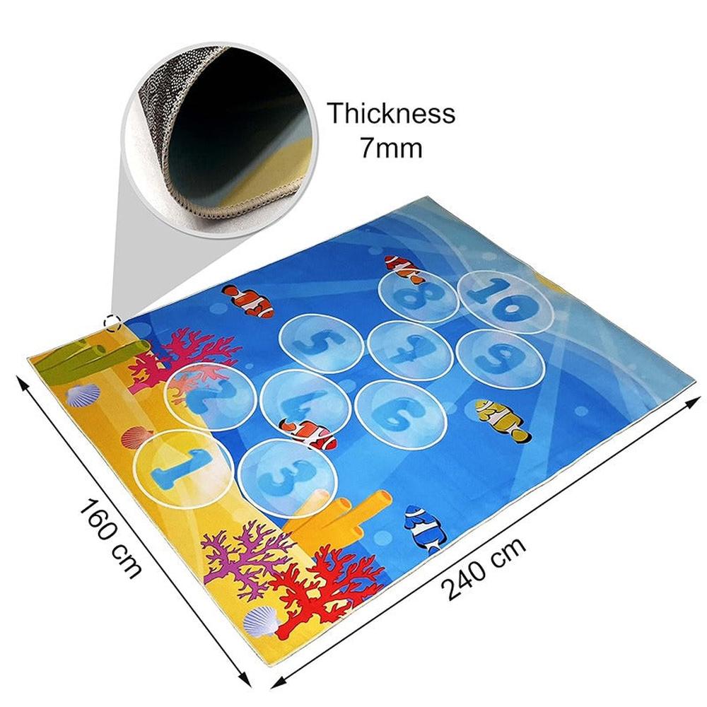 Hop N Play Large Hopscotch Play Mat Rug Non Slip Carpet (2-10 Years)