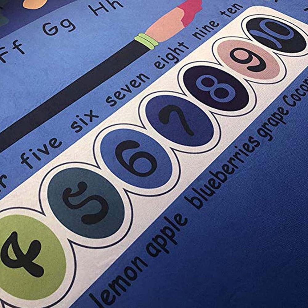 Hop N Play Alphabet Numbers and Shapes Non Slip Soft Rug Mat (2-10 Years)